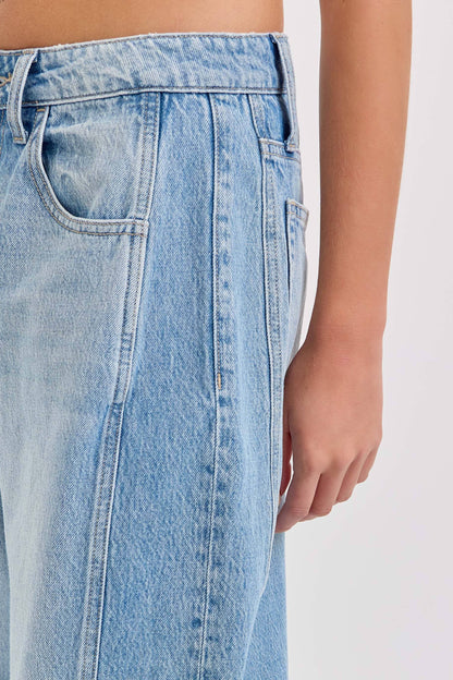 Baylee Barrel Leg with Cuff (Lt Wash)