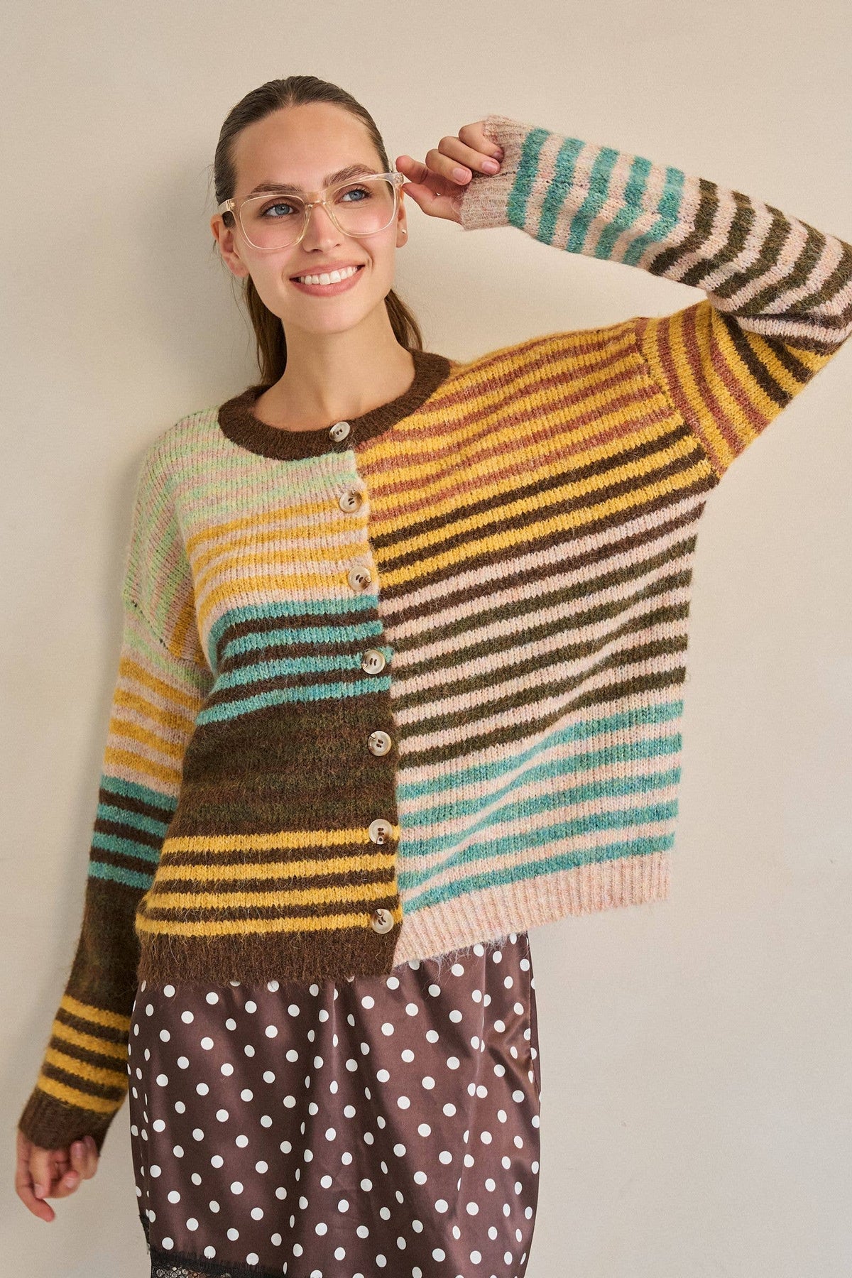 Sohie Mixed Striped Cardigan