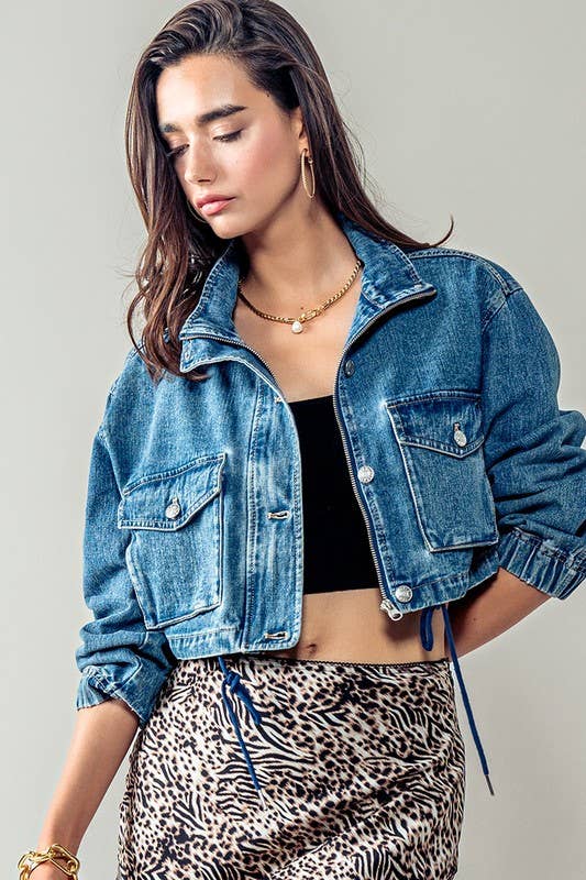 Cropped Denim Jacket