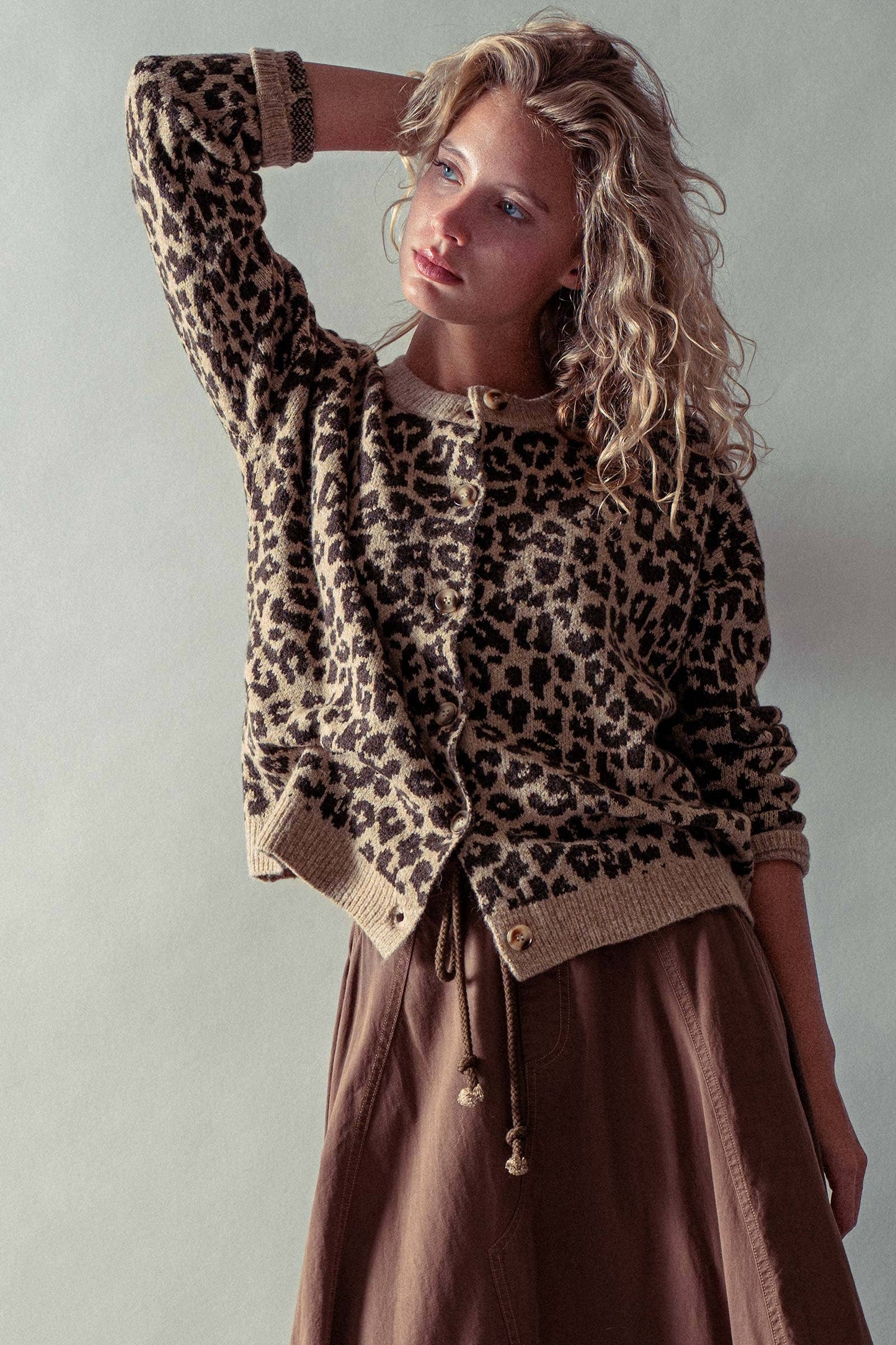 Leopard Print Cardigan