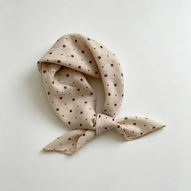 Coffee Floral Print Bandana