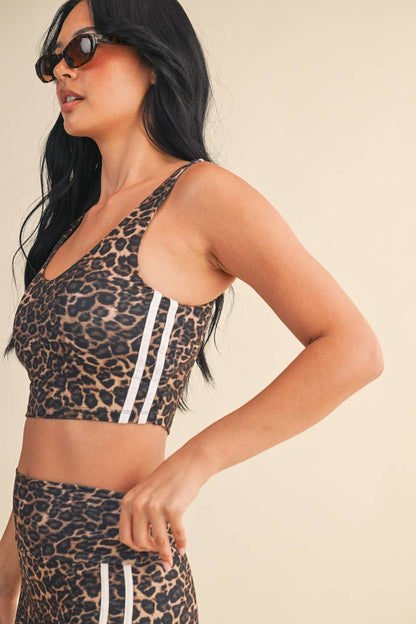 Leopard Print Crop Tank