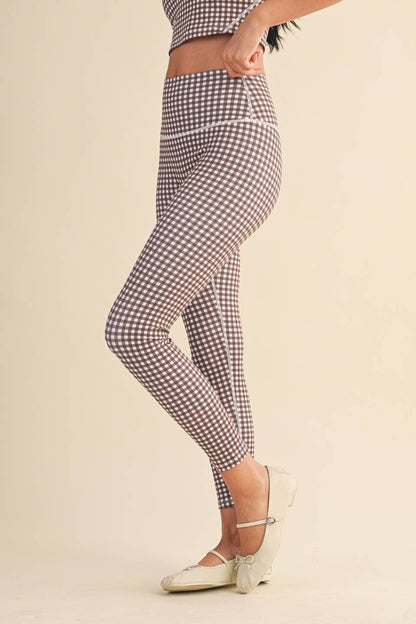 Gingham Print Leggings