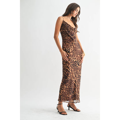 Lena Leopard Slip Dress
