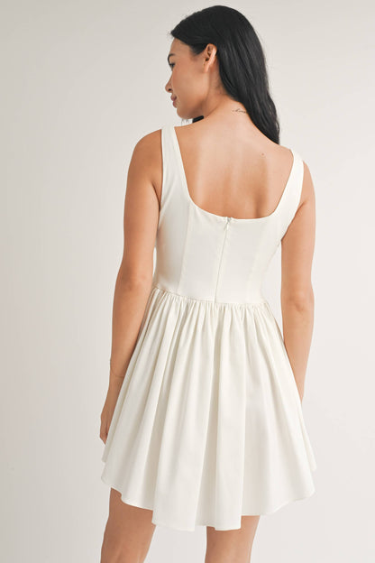 Phoebe Pleated Mini Dress