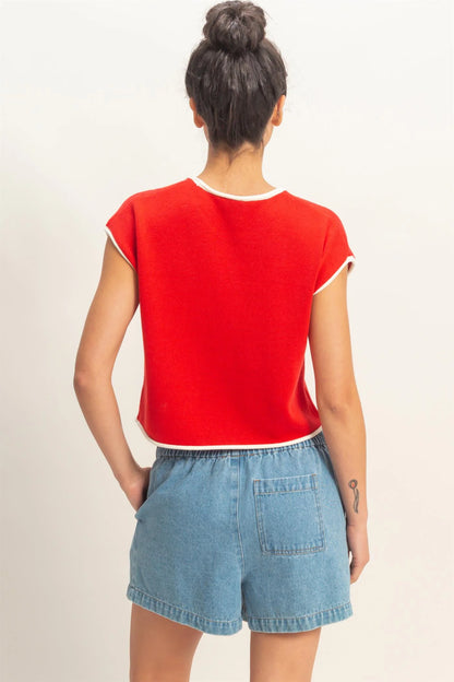 Finley Flag Sweater (Three Colors)*