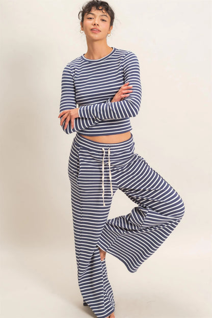 Karlie Stripe Long Sleeve Set (Three Colors)