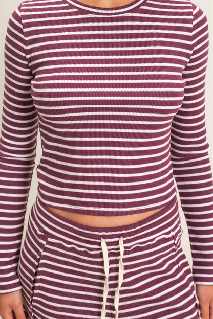 Karlie Stripe Long Sleeve Set (Three Colors)