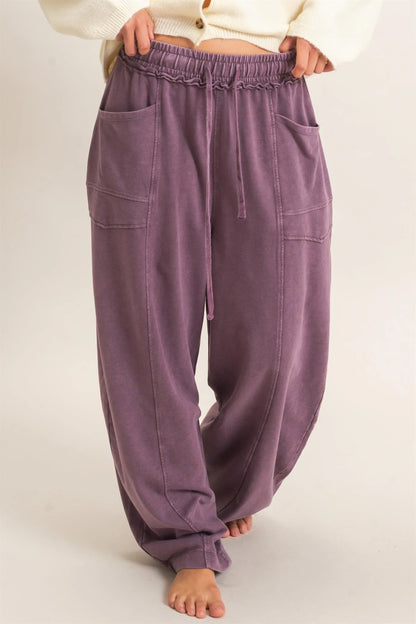 Betsie Best Mineral Washed Barrel Sweatpants (Six Colors)