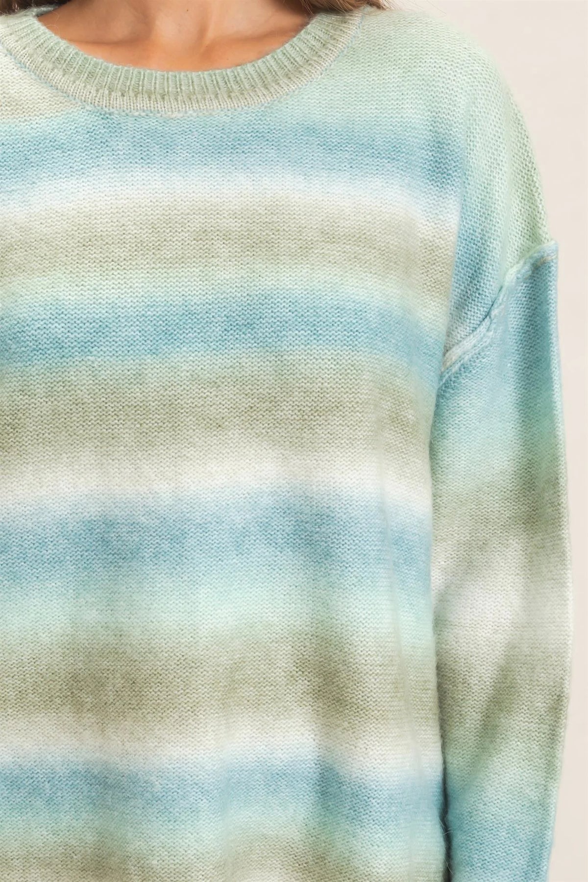 Maddi Gradient Crew Neck Sweater (Two Colors)