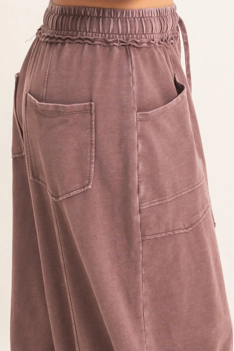 Betsie Best Mineral Washed Barrel Sweatpants (Six Colors)