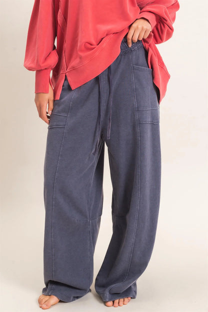 Betsie Best Mineral Washed Barrel Sweatpants (Six Colors)