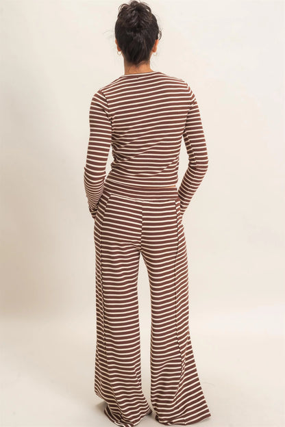 Karlie Stripe Long Sleeve Set (Three Colors)