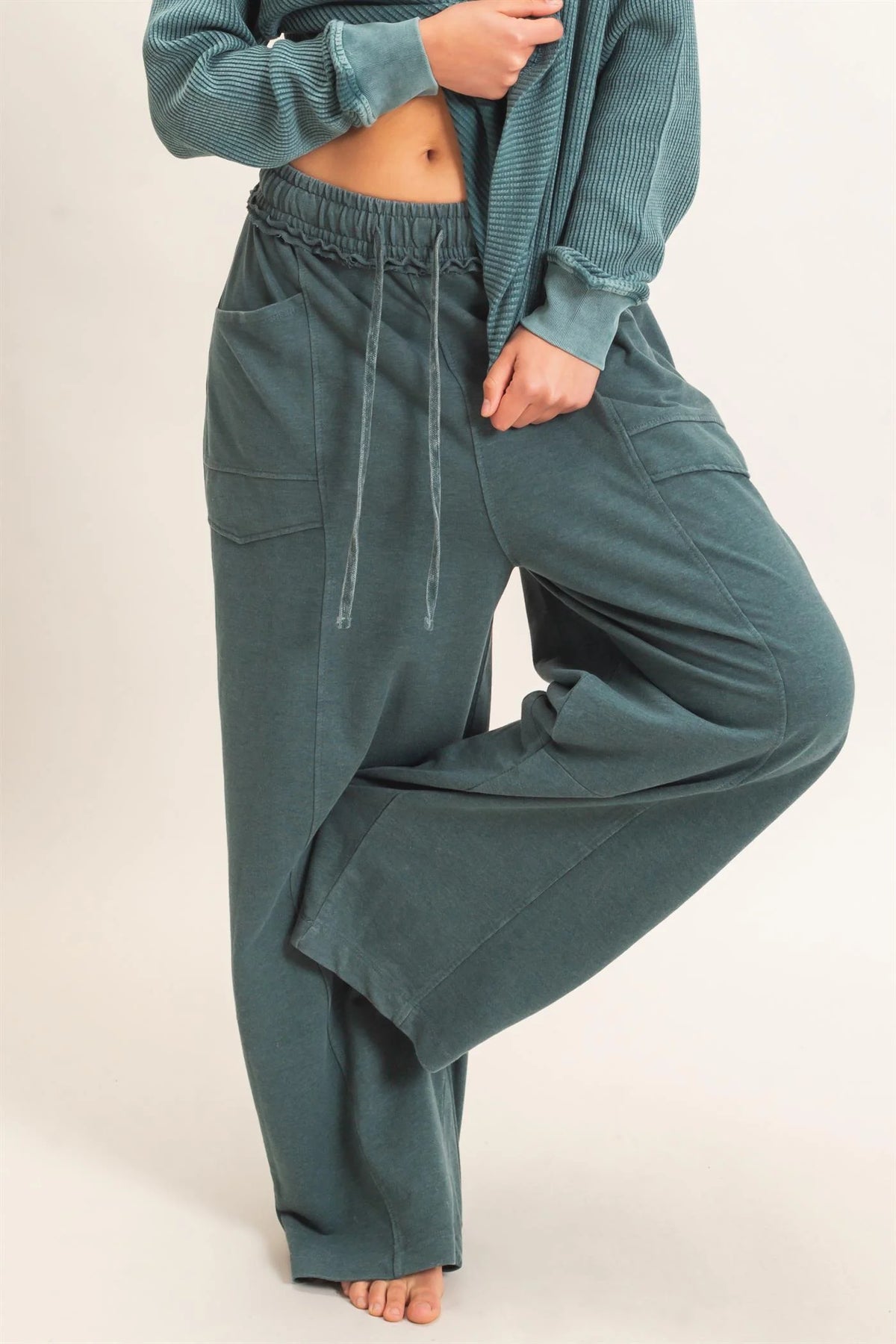 Betsie Best Mineral Washed Barrel Sweatpants (Six Colors)