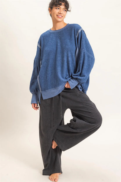 Betsie Best Mineral Washed Barrel Sweatpants (Six Colors)