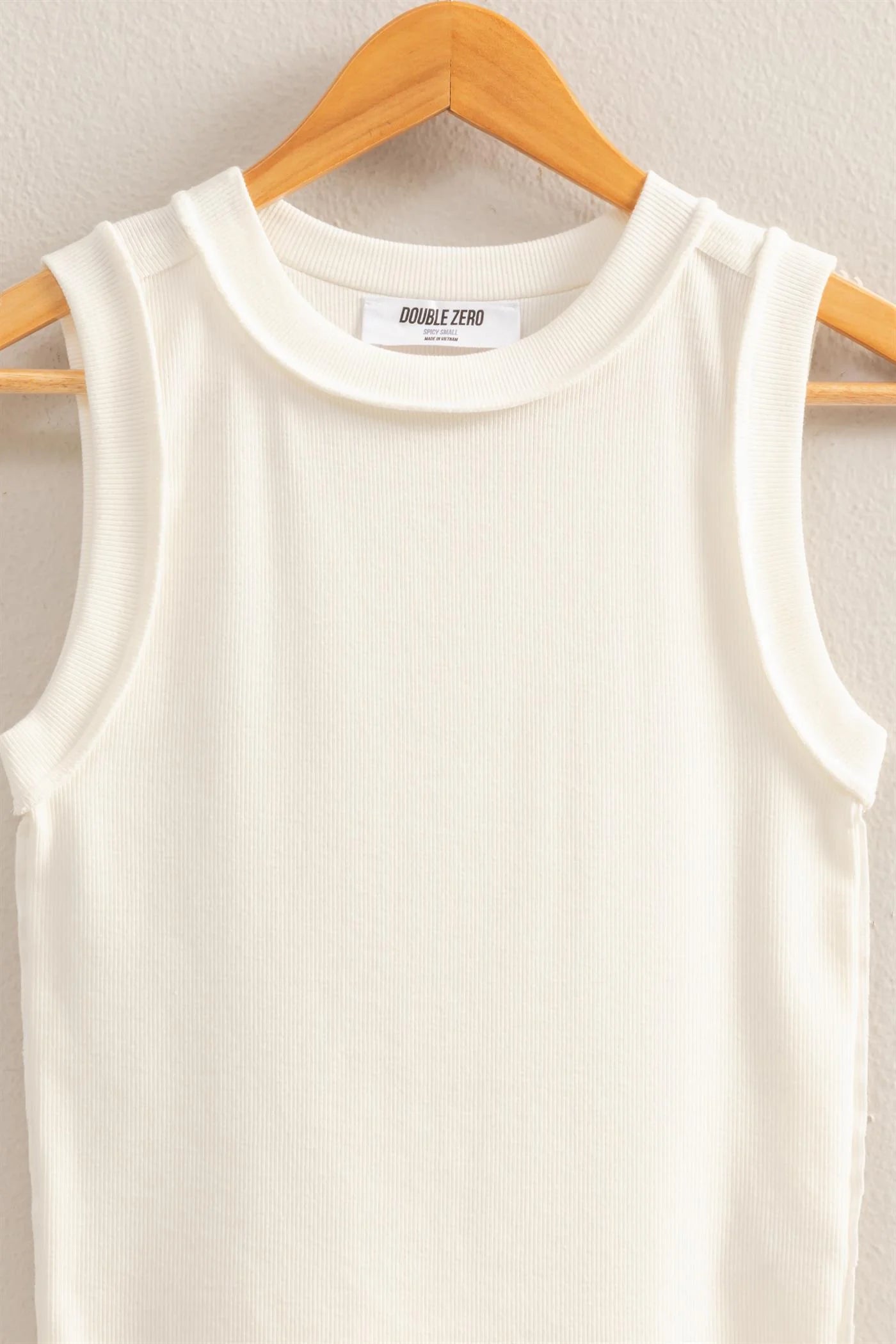 Rippley Round Neck Ribbed Tank Top (Three Colors)
