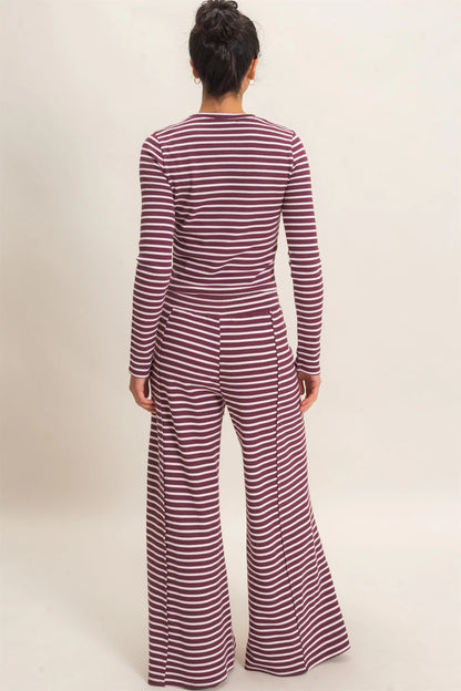 Karlie Stripe Long Sleeve Set (Three Colors)