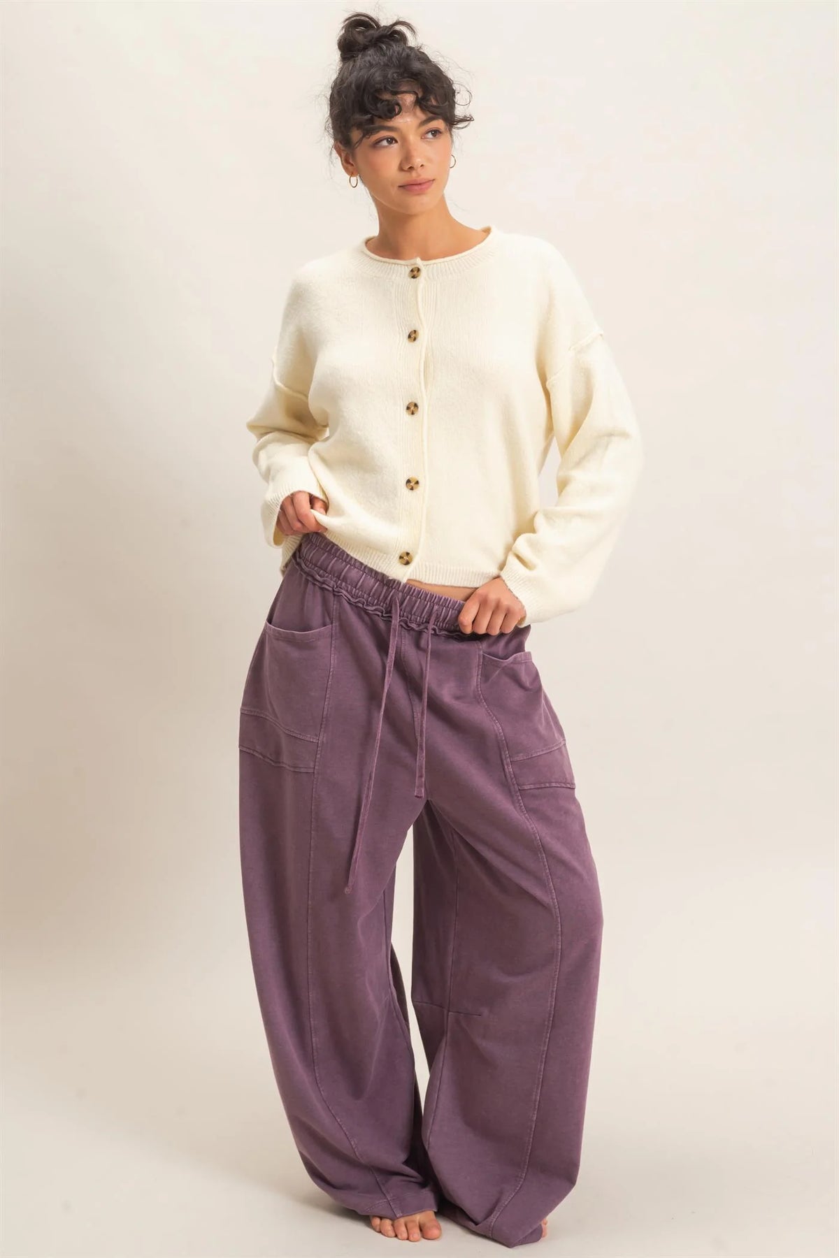 Betsie Best Mineral Washed Barrel Sweatpants (Six Colors)