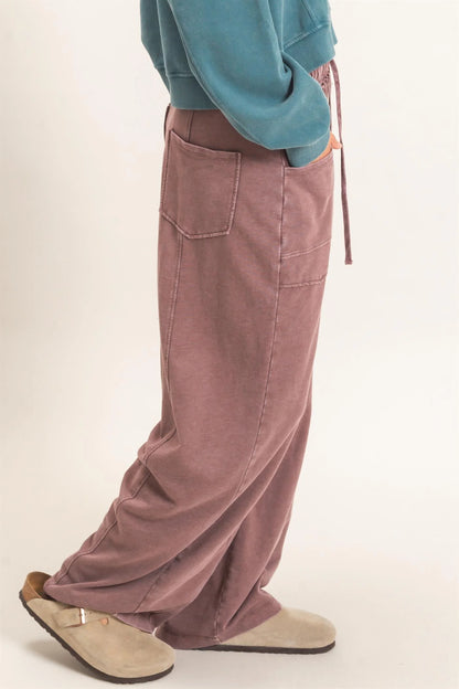 Betsie Best Mineral Washed Barrel Sweatpants (Six Colors)