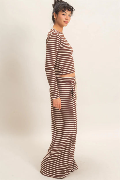 Karlie Stripe Long Sleeve Set (Three Colors)