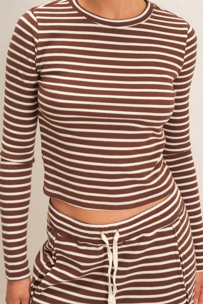 Karlie Stripe Long Sleeve Set (Three Colors)