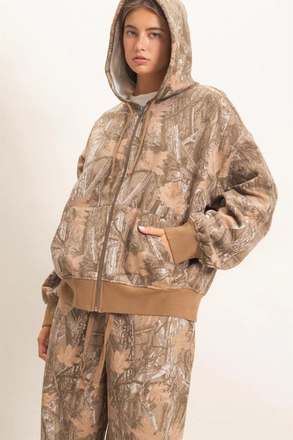 Find Me Camo Zip Up Hoodie ( Two Colors)