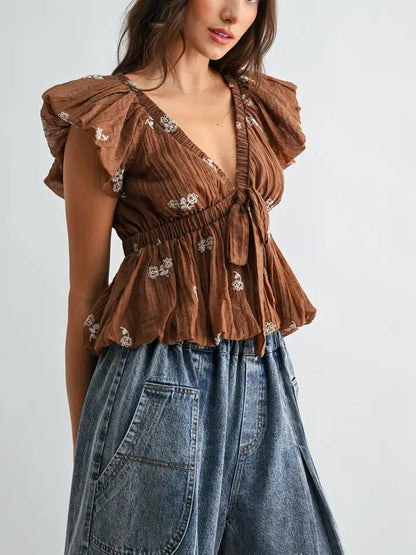 Rogue Tie Waist Top (Two Colors)